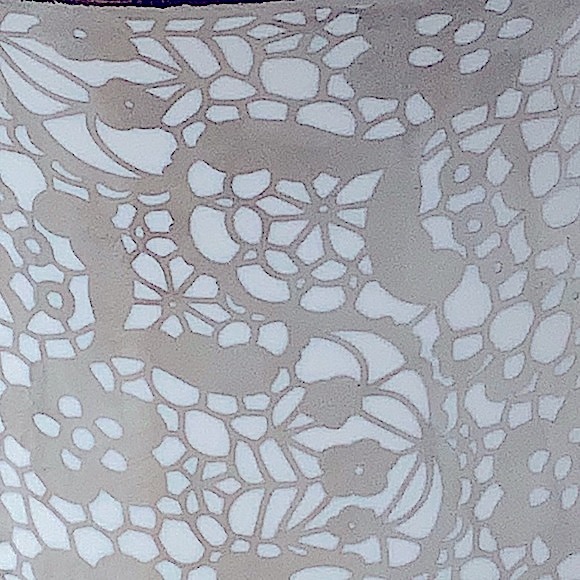 10 STRAWBERRY STREET MUG SILVER METALLIC LACE FOOTED 12 FL OZ - Picture 7 of 8